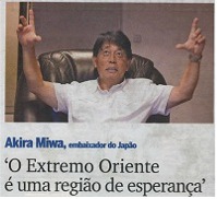 Entrevista com o Embaixador MIWA no jornal “SOL”