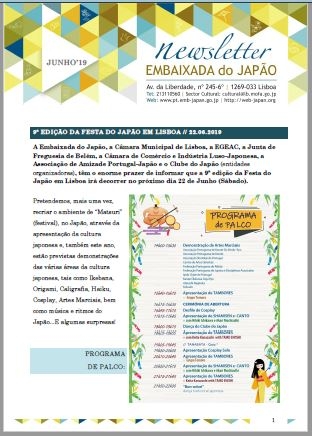 newsletter junho 2019