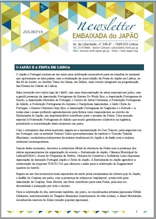 Newsletter de Julho 2019