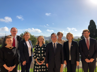 A foto dos embaixadores de G7 e da Ucrânia